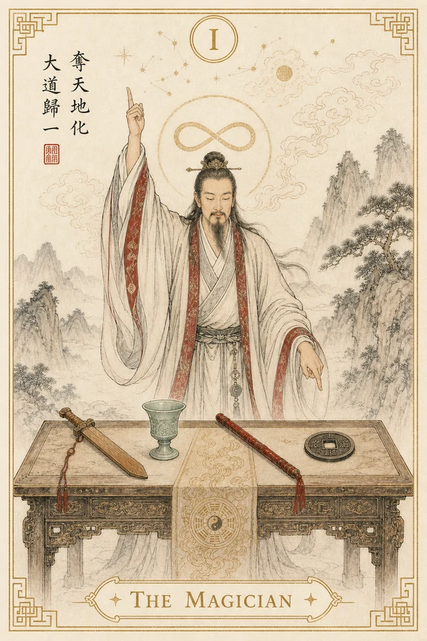 第I號魔術師正位 · 萬象顯化牌面
