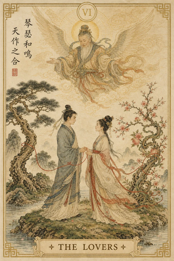 第VI號戀人逆位 · 抉擇歧途牌面